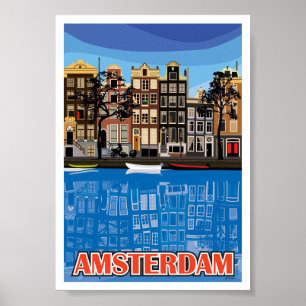 Amsterdam Houses Poster