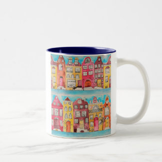 Amsterdam in love mosquito Two-Tone coffee mug