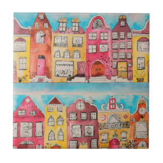 Amsterdam in love tile