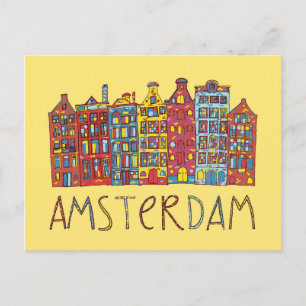 Amsterdam In Mosaic Postcard