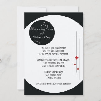 Amsterdam Invitation: Crimson Invitation