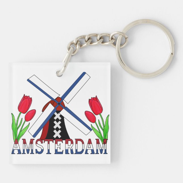 Amsterdam Keychain (Back)