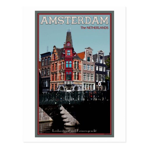 Image of Amsterdam - Leidsestraat - Keizersgracht Postcard