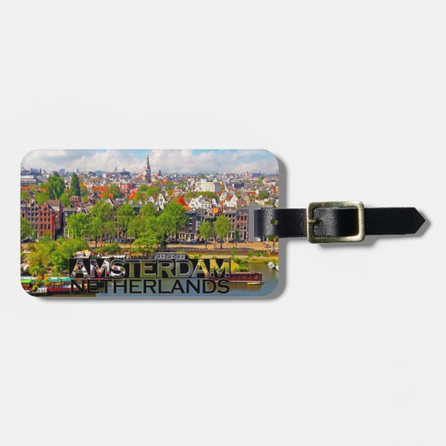 Amsterdam Luggage Tag (Front Horizontal)