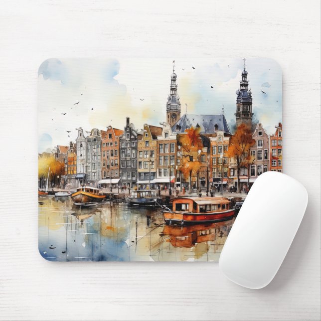 Amsterdam Mouse Mat (With Mouse)