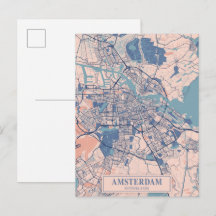 Amsterdam Netherlands Breezy City Map Travel
