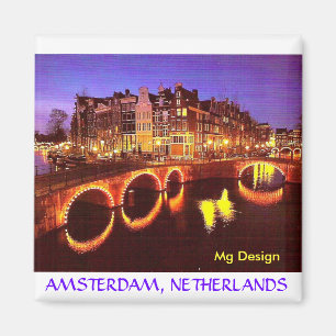 AMSTERDAM, NETHERLANDS - Customised Magnet