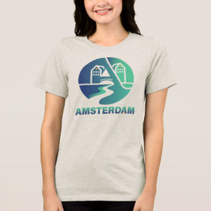 Amsterdam Netherlands Europe Tri-Blend Shirt