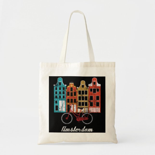 Amsterdam Netherlands Heritage Europe Travel Bike  Tote Bag (Front)