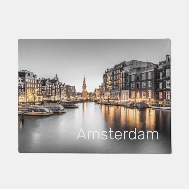 Amsterdam Netherlands Holland Dutch Souvenir Doormat (Front)