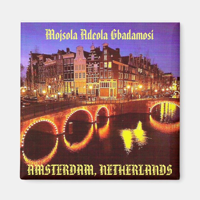 AMSTERDAM, NETHERLANDS MAGNET (Front)
