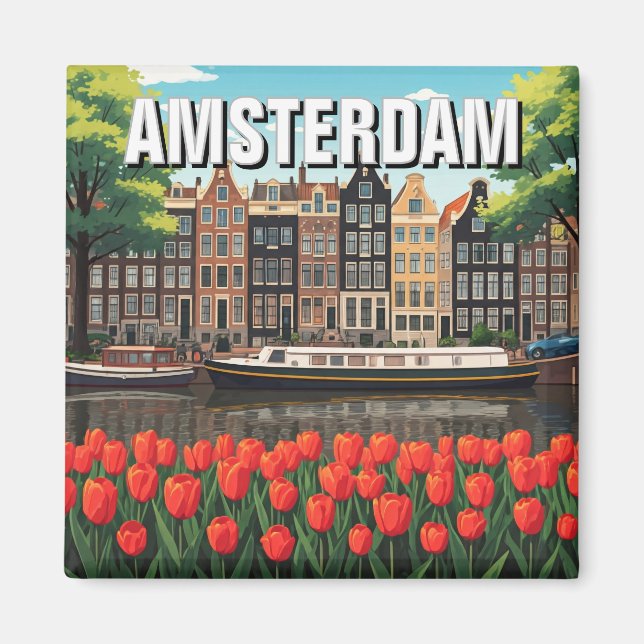 Amsterdam Netherlands Magnet (Front)