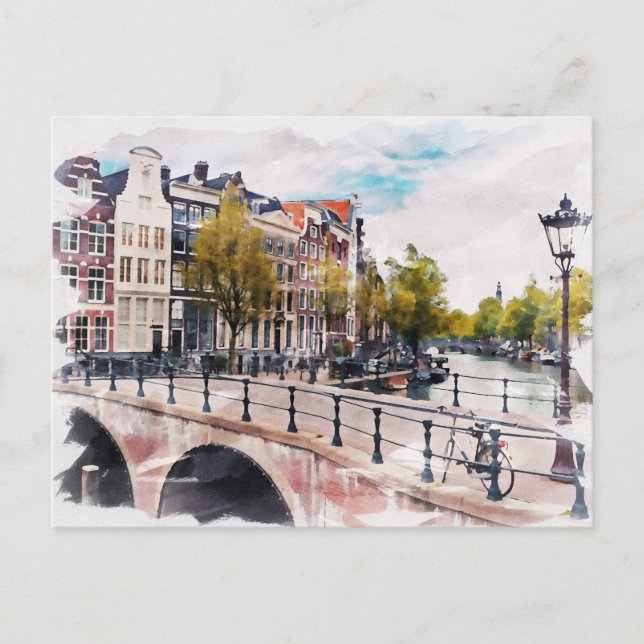 Amsterdam, Netherlands Postcard (Front)