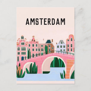Amsterdam netherlands postcard