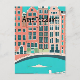Amsterdam Netherlands Postcard