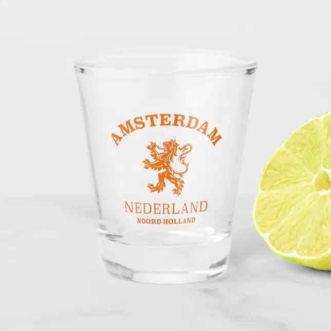 Schnapsglas Mit Amsterdam Wappen – Souvenir Aus Den Niederlanden (5x6 Cm)