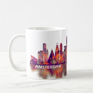 Amsterdam Netherlands Skyline Coffee Mug