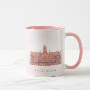 Amsterdam, Netherlands   Skyline of Landmarks Mug