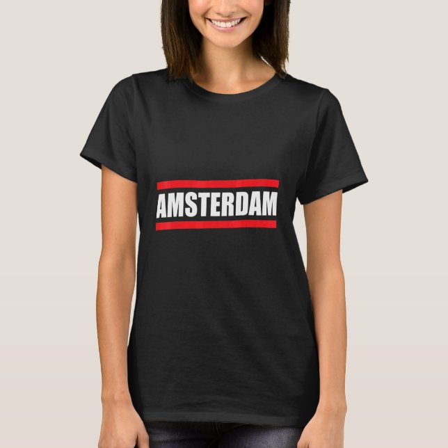 Amsterdam Netherlands Souvenir Dutch Tourist Europ T-Shirt (Front)