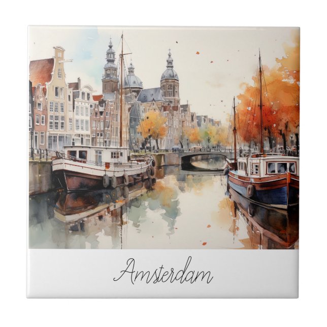 Amsterdam, Netherlands Tile (Front)