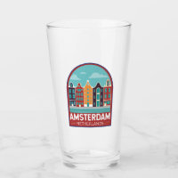 Amsterdam Netherlands Travel Art Vintage