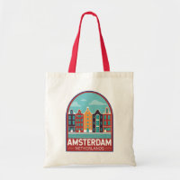 Amsterdam Netherlands Travel Art Vintage