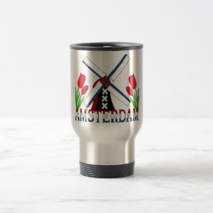 Amsterdam Netherlands Travel Mug