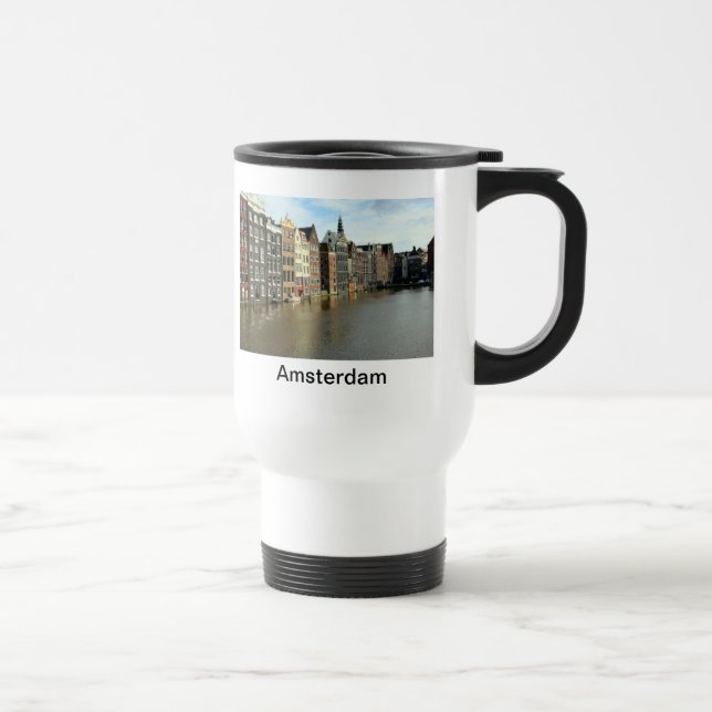 Amsterdam, Netherlands Travel Mug (Right)