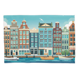 Amsterdam No .1 Sunny Day Businesses Pillowcase