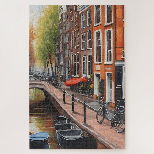 Amsterdam oil painting art jigsaw puzzle (Vertical)