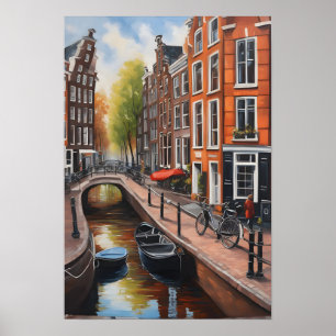 Amsterdam oil painting art poster