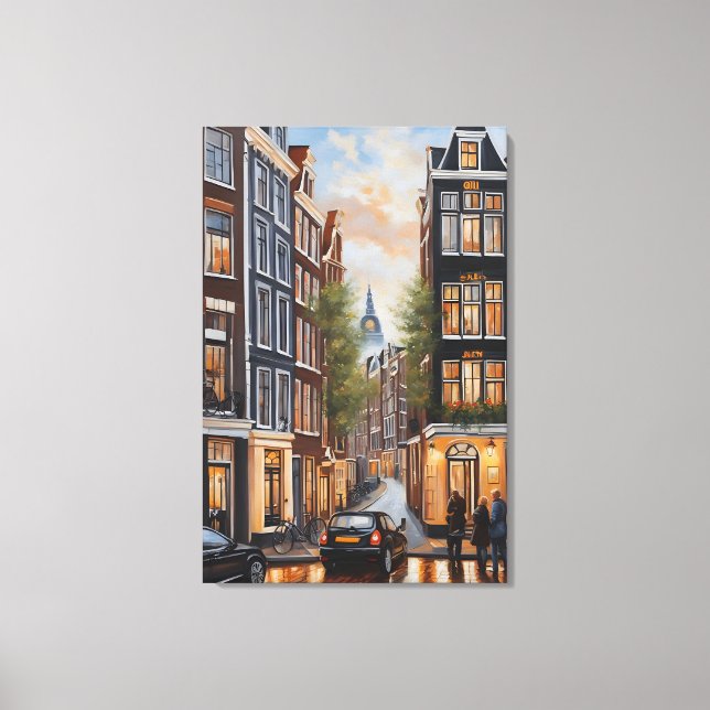 Amsterdam oil painting canvas print (Front)
