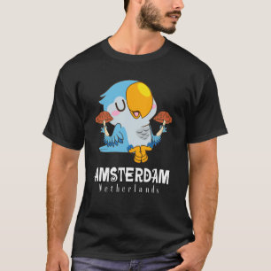 Amsterdam Parakeet Mushroom Holland The Netherland T-Shirt