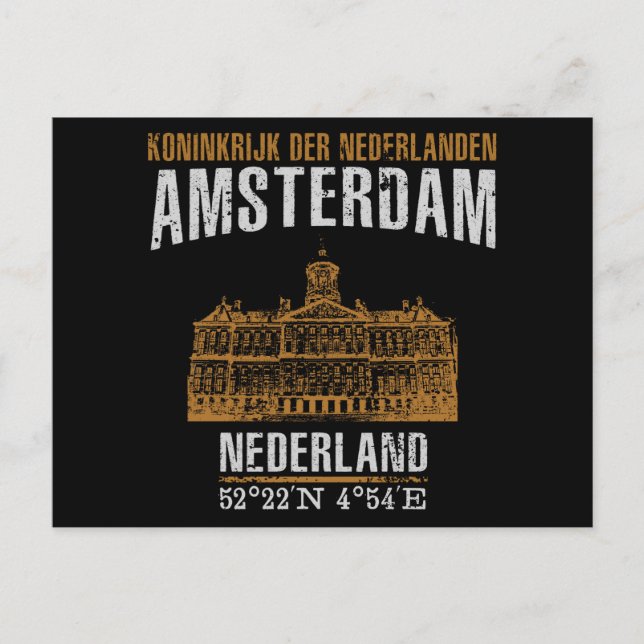 Amsterdam Postcard (Front)