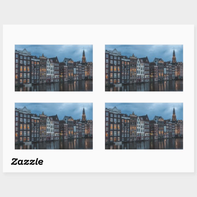 Amsterdam Rectangular Sticker (Sheet)