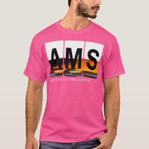 Amsterdam Schiphol Airport Netherlands Ams Iata-Co T-Shirt