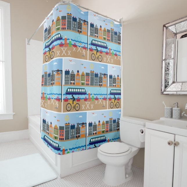Amsterdam Shower Curtain (In Situ)