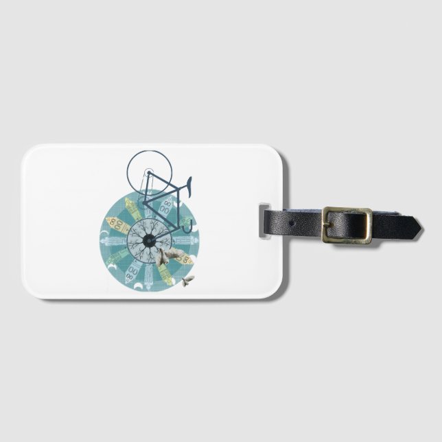Amsterdam skyline luggage tag (Front Horizontal)