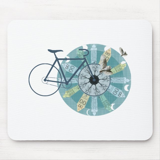 Amsterdam skyline mouse mat (Front)