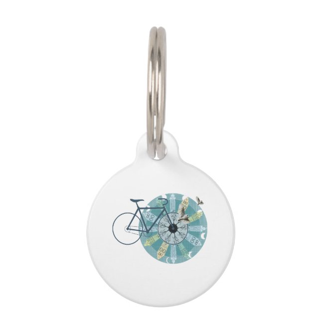 Amsterdam skyline pet tag (Front)