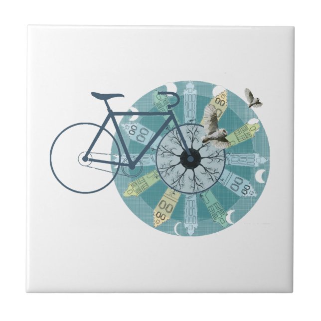 Amsterdam skyline tile (Front)