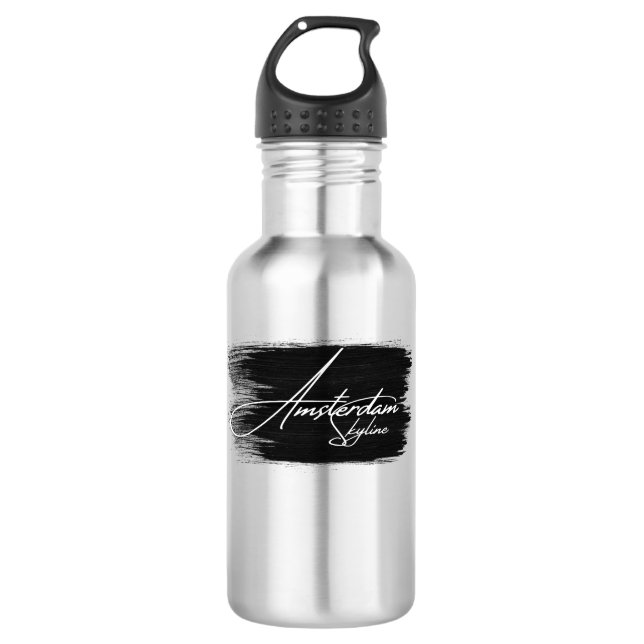 Amsterdam Skyline Writing 710 Ml Water Bottle (Front)