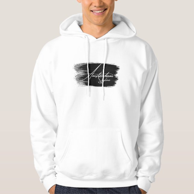 Amsterdam Skyline Writing Hoodie (Front)
