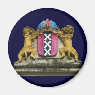 Amsterdam Souvenirs Coat of Arms Fridge Magnet