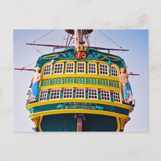 Amsterdam Tall Ship Postcard (Front)