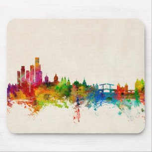 Amsterdam The Netherlands Skyline Mouse Mat