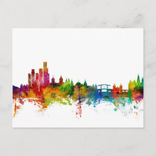 Amsterdam The Netherlands Skyline Postcard