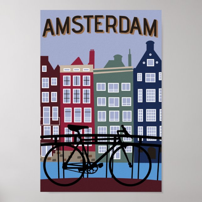 Amsterdam Travel Poster (Front)