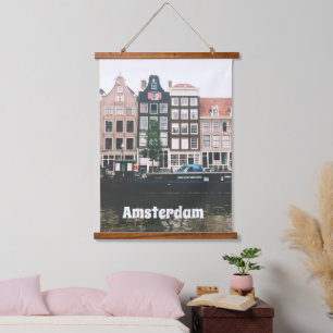 Amsterdam Travel Souvenir Hanging Tapestry