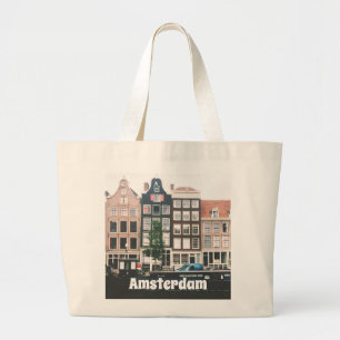 Amsterdam Travel Souvenir Large Tote Bag